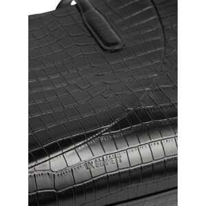 L.K. Bennett Olivia Black Croc Effect Oloid Tote Bag
